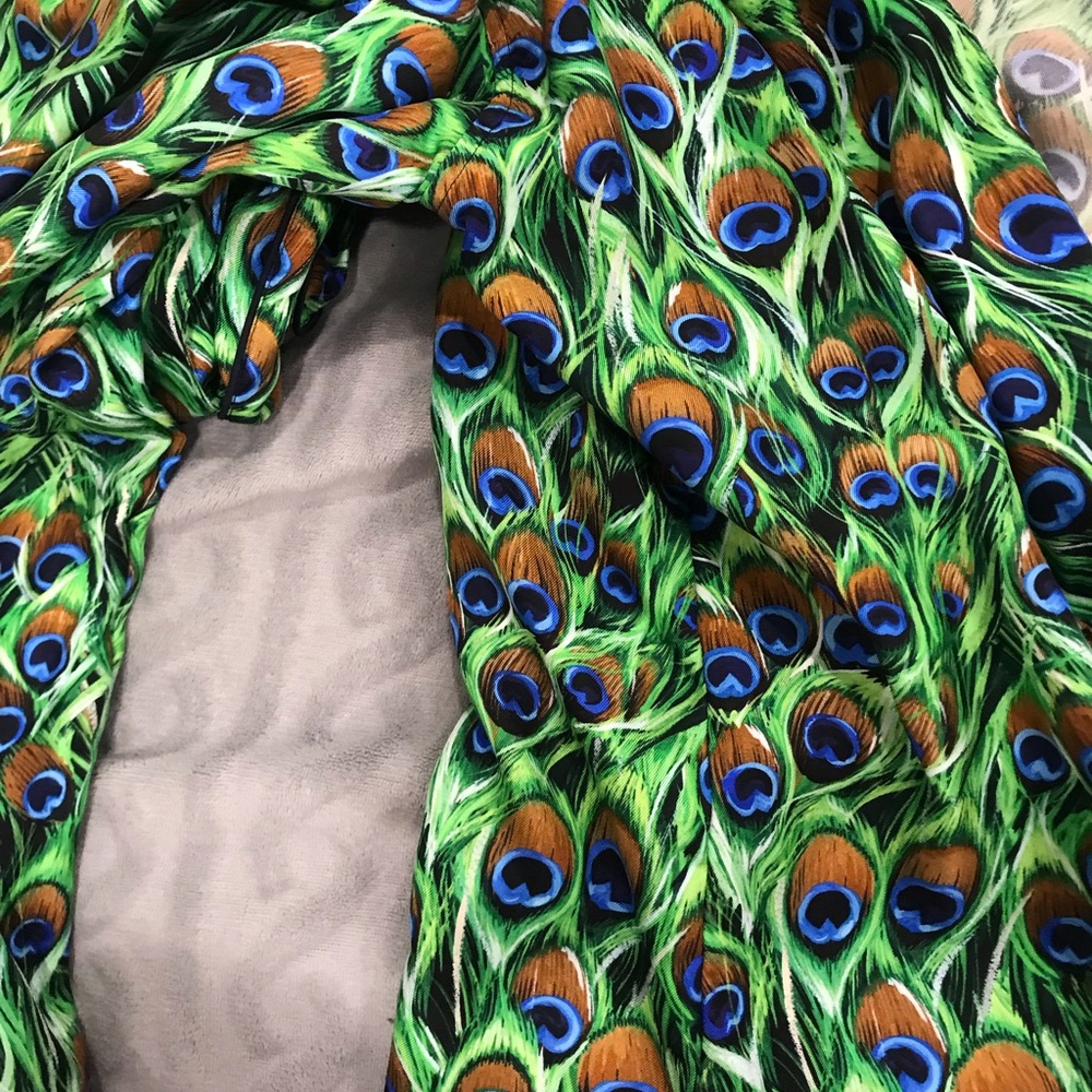 Dolce gabbana pure silk peacock lounge set unisex set pj - Picture 6 of 14